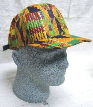 African Kente Print Baseball Cap/ Unisex