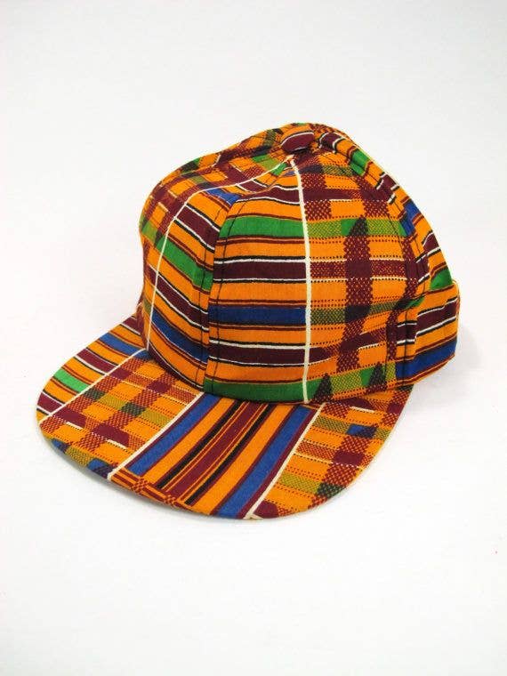 African Kente Print Baseball Cap/ Unisex