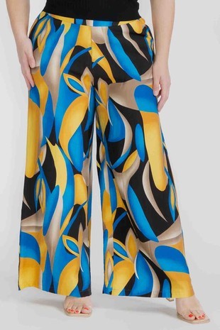 PLUS SIZE PRINTED PANTS