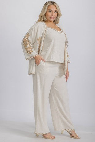 BEIGE, PLUS SIZE SET