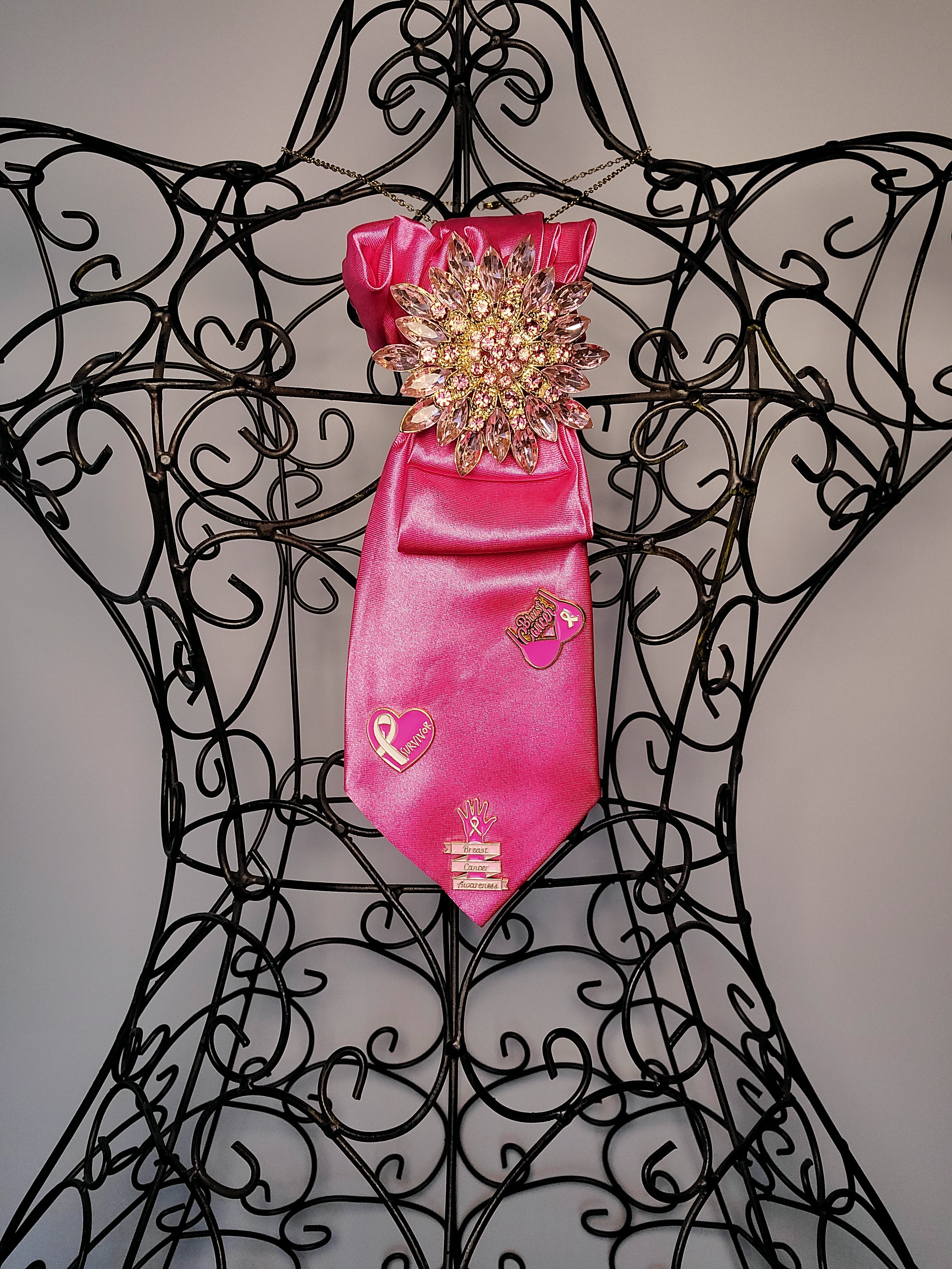 Reborn Ties, Breast Cancer Awareness, Item # M023-B1
