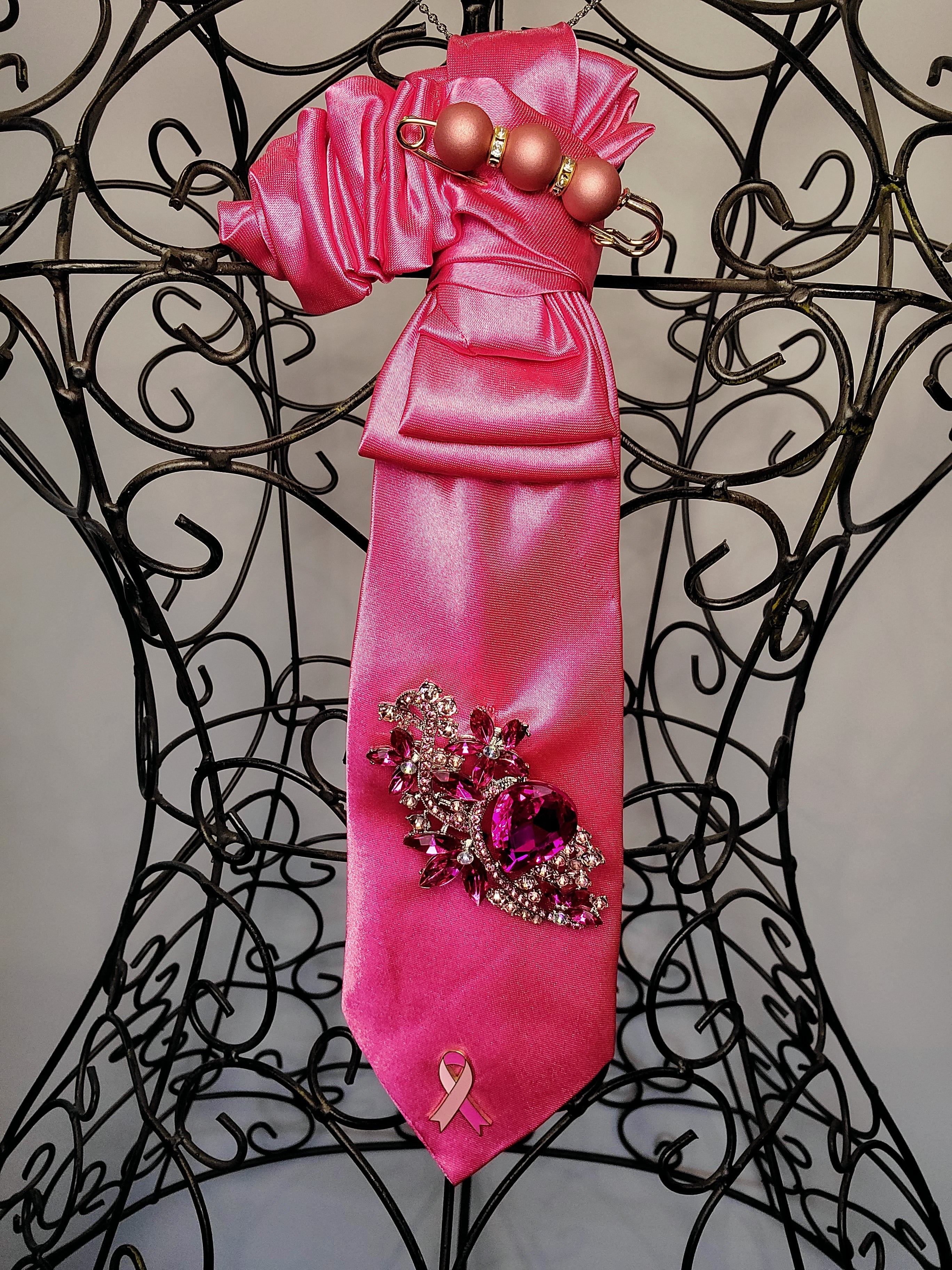 Reborn Ties, Breast Cancer Awareness, Item # M023-B3