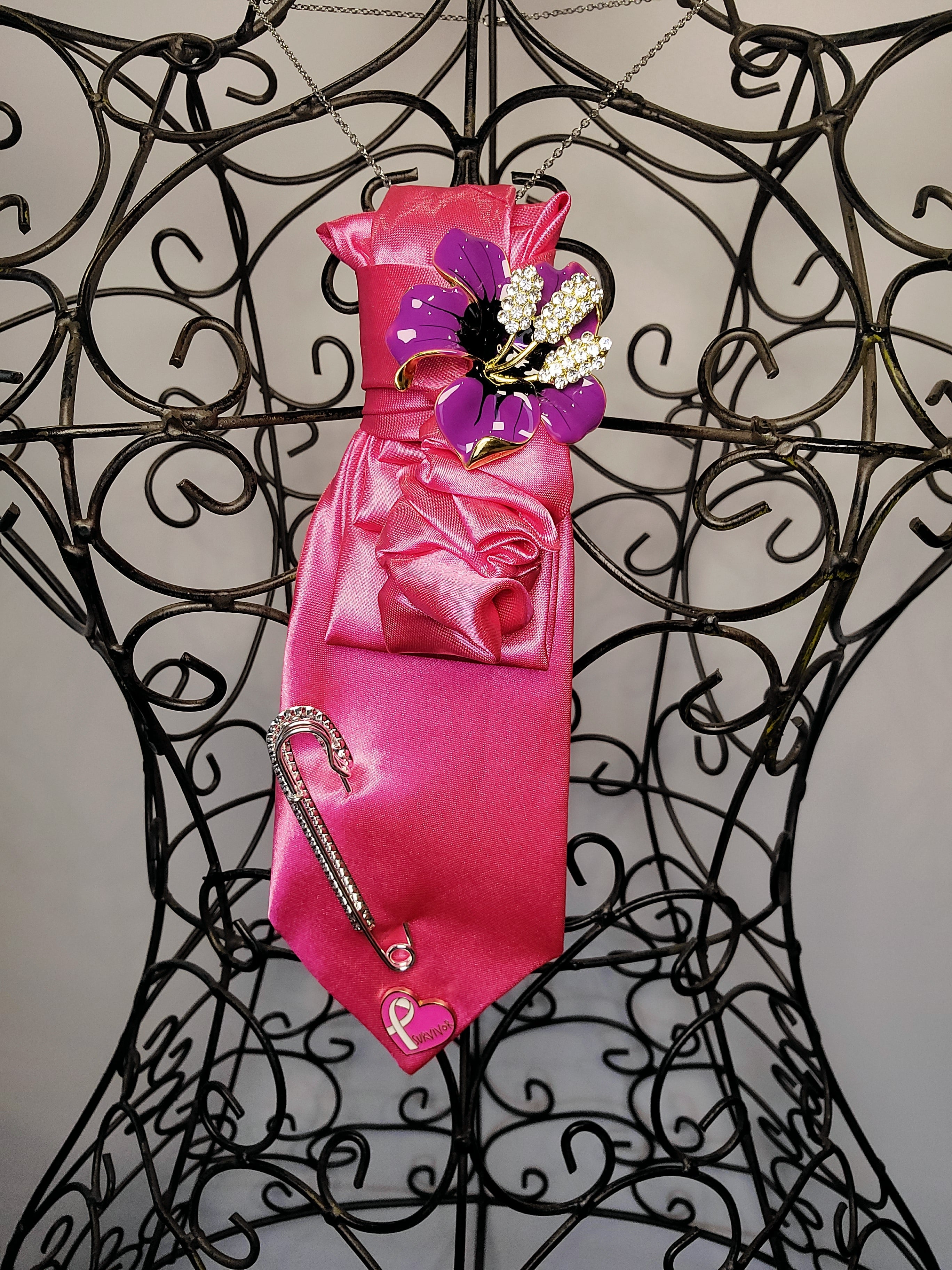 Reborn Ties, Breast Cancer Awareness, Item # M023-B6